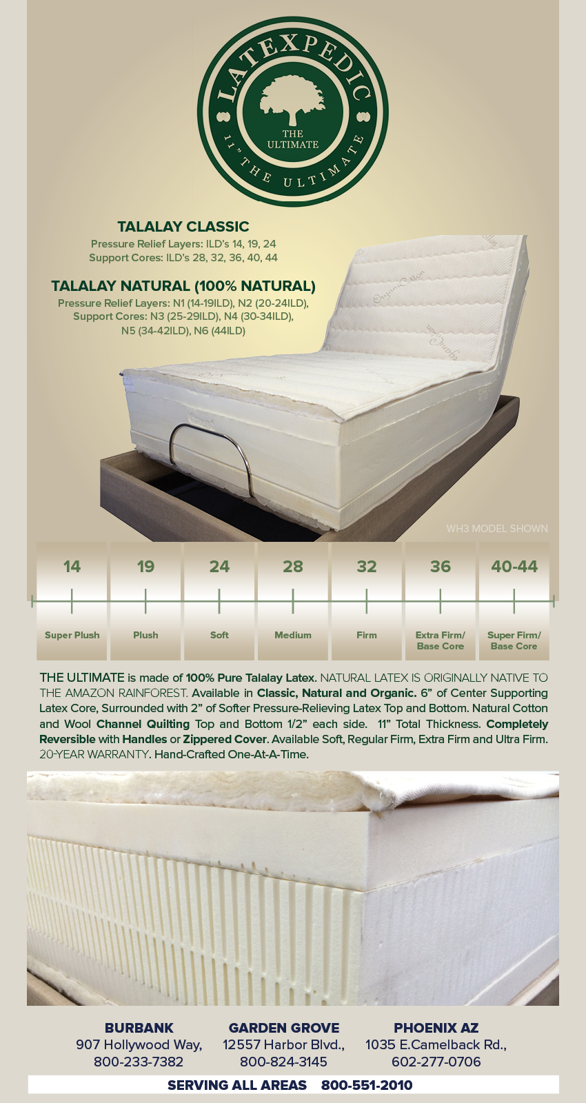 Natural Mattress phoenix latex mattresses